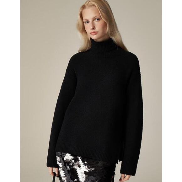 J. Crew Turtleneck sweater in Supersoft yarn black XS - Picture 1 of 5